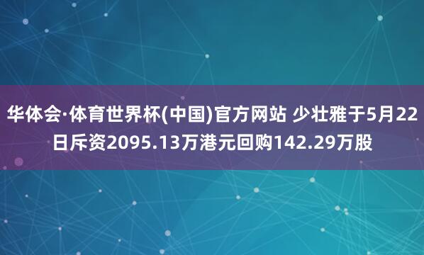华体会·体育世界杯(中国)官方网站 少壮雅于5月22日斥资2095.13万港元回购142.29万股