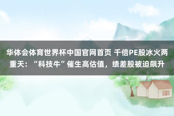 华体会体育世界杯中国官网首页 千倍PE股冰火两重天：“科技牛”催生高估值，绩差股被迫飙升