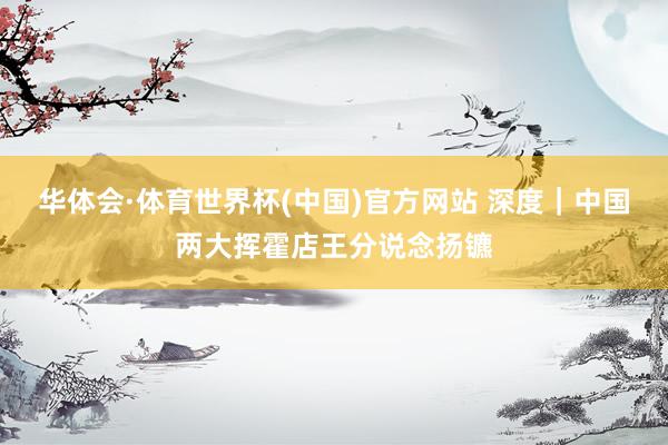 华体会·体育世界杯(中国)官方网站 深度｜中国两大挥霍店王分说念扬镳