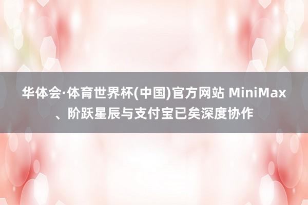 华体会·体育世界杯(中国)官方网站 MiniMax、阶跃星辰与支付宝已矣深度协作