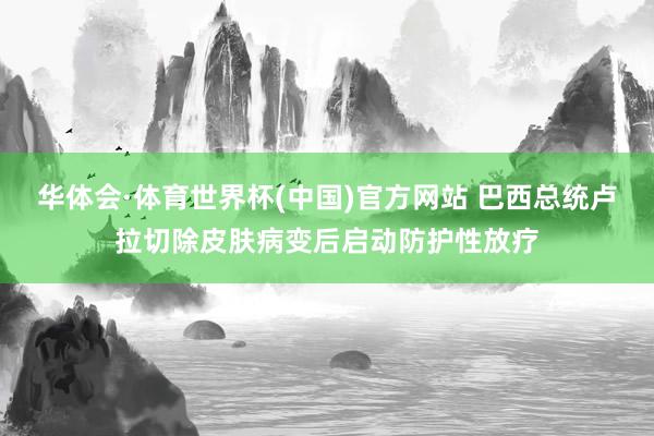 华体会·体育世界杯(中国)官方网站 巴西总统卢拉切除皮肤病变后启动防护性放疗
