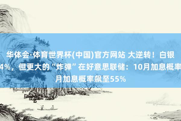 华体会·体育世界杯(中国)官方网站 大逆转！白银一度反弹4%，但更大的“炸弹”在好意思联储：10月加息概率飙至55%