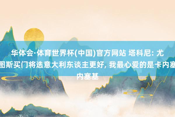 华体会·体育世界杯(中国)官方网站 塔科尼: 尤文图斯买门将选意大利东谈主更好, 我最心爱的是卡内塞基