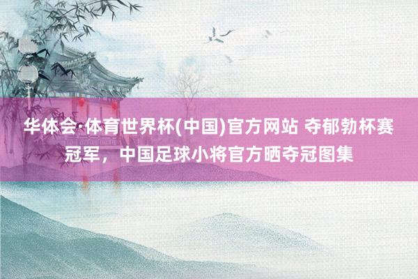 华体会·体育世界杯(中国)官方网站 夺郁勃杯赛冠军，中国足球小将官方晒夺冠图集