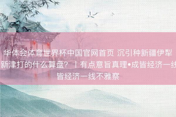 华体会体育世界杯中国官网首页 沉引种新疆伊犁薰衣草 新津打的什么算盘？丨有点意旨真理•成皆经济一线不雅察