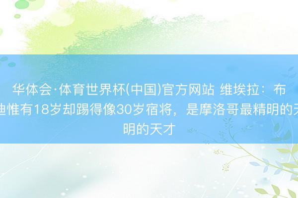 华体会·体育世界杯(中国)官方网站 维埃拉:布阿迪惟有18岁却踢得像30岁宿将,是摩洛哥最精明的天才